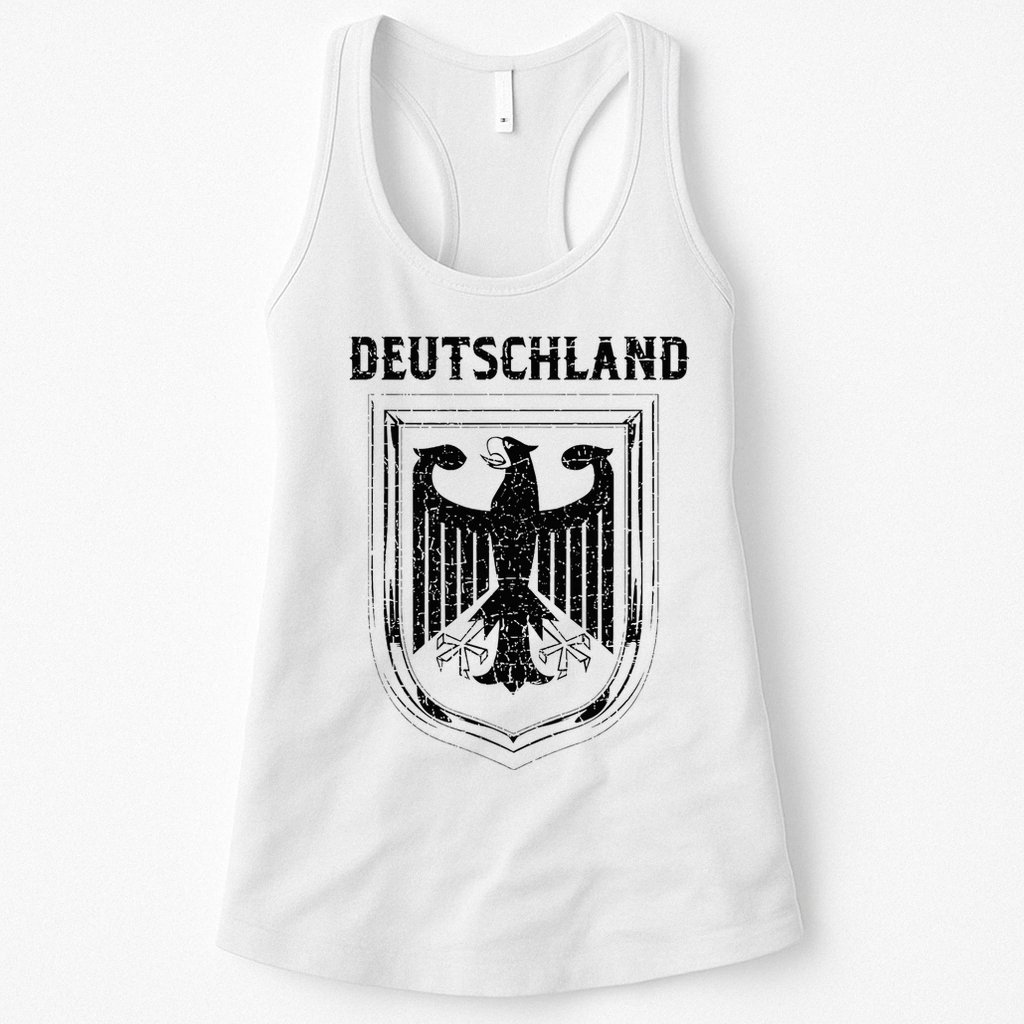 Deutschland Germany Eagle Nationalism Symbol Womens Tank Top