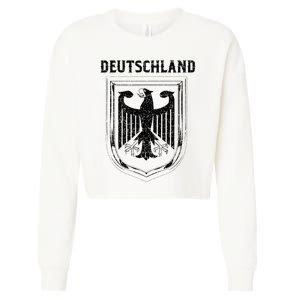 Deutschland Germany Eagle Nationalism Symbol Cropped Pullover Crew