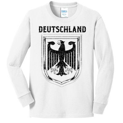 Deutschland Germany Eagle Nationalism Symbol Kids Long Sleeve Shirt