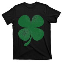 Distressed Green Four Leaf Clover Saint Patrick's Day Lover T-Shirt