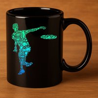 Disc Golf Frisbee 11oz C Handle Ceramic Mug