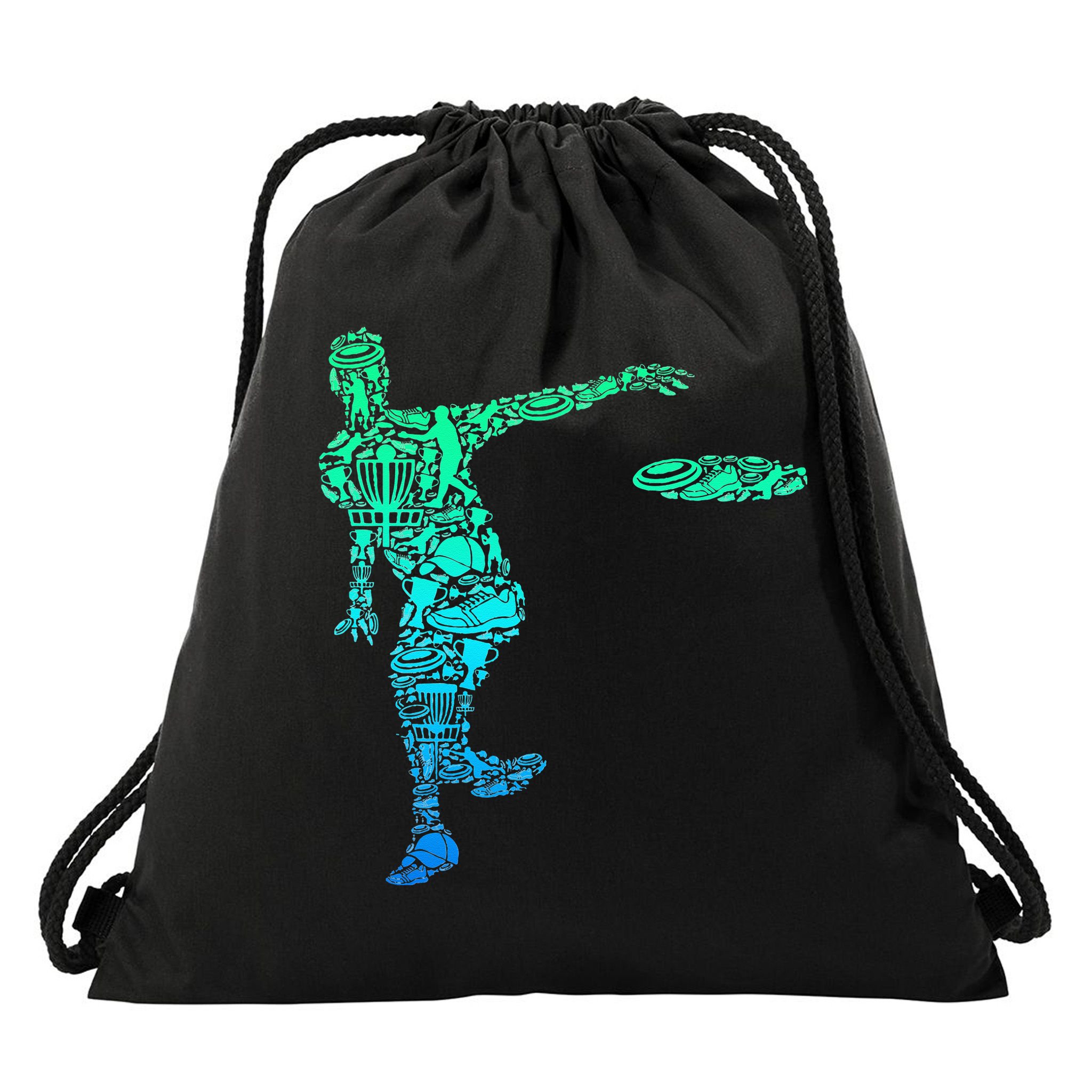 Disc Golf Frisbee Drawstring Bag