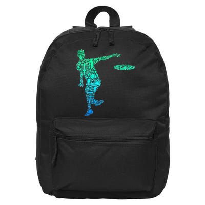 Disc Golf Frisbee 16 in Basic Backpack