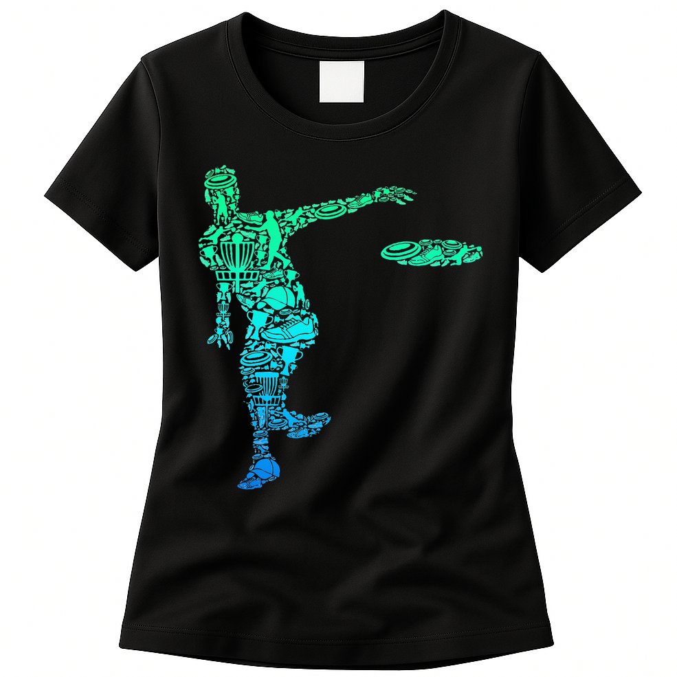 Disc Golf Frisbee Womens T-Shirt