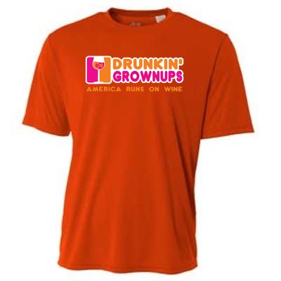 Drunken Grownups Funny Wine Shirts Drinking Gifts Cooling Performance Crew T-Shirt