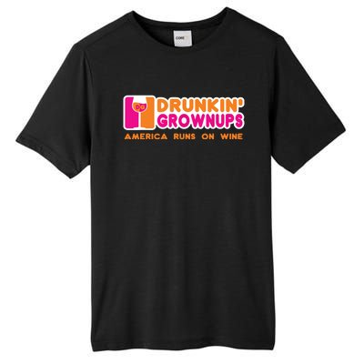 Drunken Grownups Funny Wine Shirts Drinking Gifts Tall Fusion ChromaSoft Performance T-Shirt