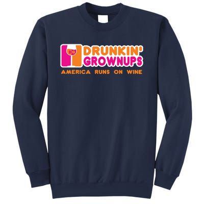 Drunken Grownups Funny Wine Shirts Drinking Gifts Sweatshirt