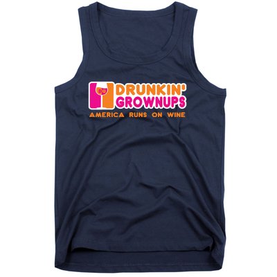 Drunken Grownups Funny Wine Shirts Drinking Gifts Tank Top