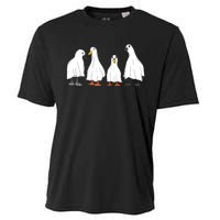 Ducks Ghost Farm Farmer Animal Halloween Costume Cooling Performance Crew T-Shirt