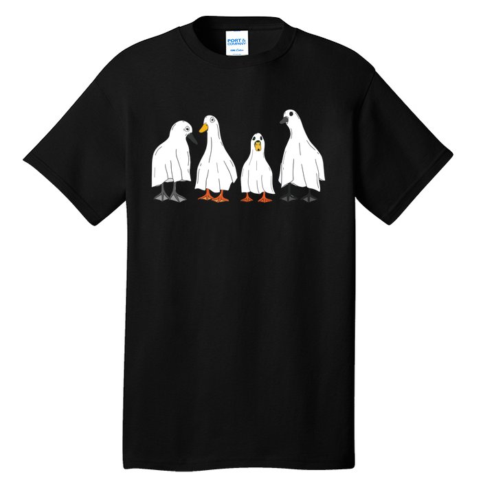 Ducks Ghost Farm Farmer Animal Halloween Costume Tall T-Shirt