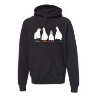 Ducks Ghost Farm Farmer Animal Halloween Costume Premium Hoodie