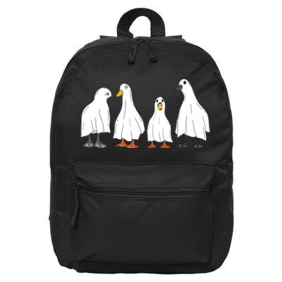 Ducks Ghost Farm Farmer Animal Halloween Costume 16 in Basic Backpack