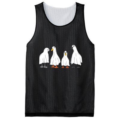Ducks Ghost Farm Farmer Animal Halloween Costume Mesh Reversible Basketball Jersey Tank