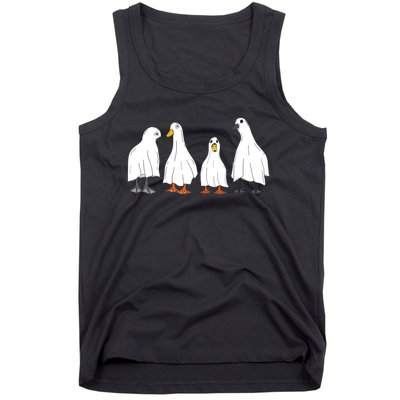 Ducks Ghost Farm Farmer Animal Halloween Costume Tank Top