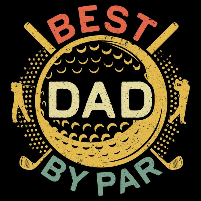 Disc Golf Fathers Best Dad By Par Funny Golf Gift Premium T-Shirt