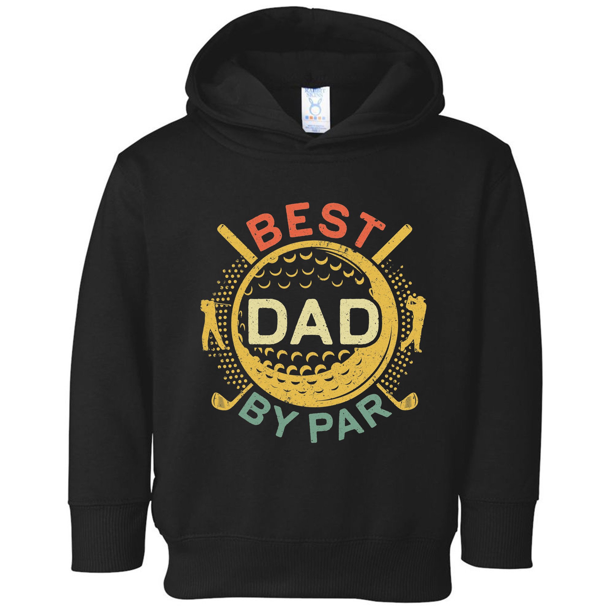 Disc Golf Fathers Best Dad By Par Funny Golf Gift Toddler Hoodie