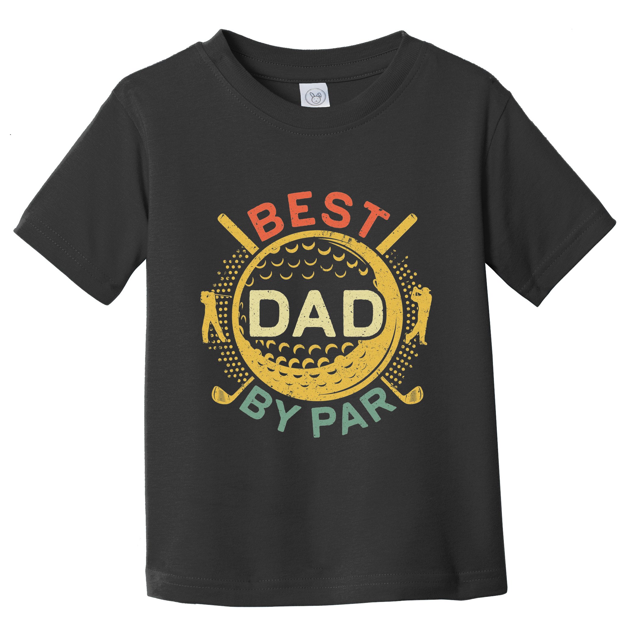 Disc Golf Fathers Best Dad By Par Funny Golf Gift Toddler T-Shirt
