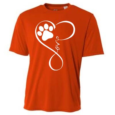 Dog Gift Fun Pawprint Design Gift Love Dogs Gift Cooling Performance Crew T-Shirt