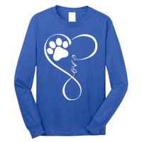 Dog Gift Fun Pawprint Design Gift Love Dogs Gift Long Sleeve Shirt