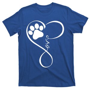 Dog Gift Fun Pawprint Design Gift Love Dogs Gift T-Shirt