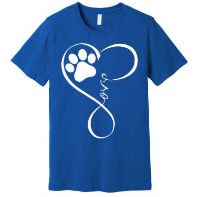 Dog Gift Fun Pawprint Design Gift Love Dogs Gift Premium T-Shirt