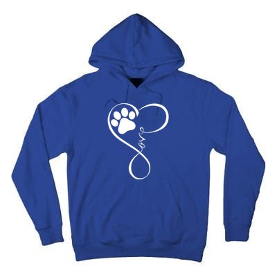 Dog Gift Fun Pawprint Design Gift Love Dogs Gift Tall Hoodie