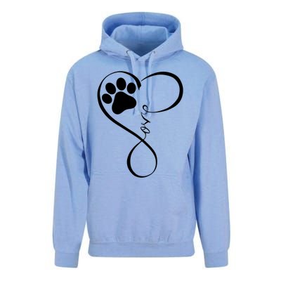 Dog Gift Fun Pawprint Design Gift Love Dogs Gift Unisex Surf Hoodie