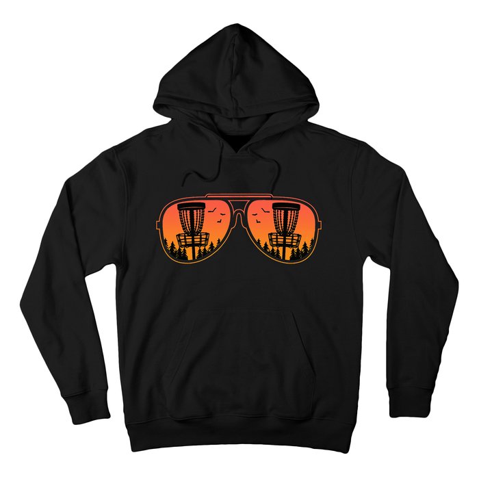 Disc Golf Funny Hit Trees and Curse Retro Disc Golf Hoodie