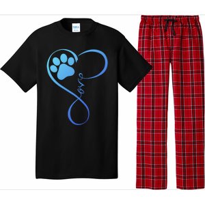 Dog Gift Fun Pawprint Design Gift Love Dogs Gift Pajama Set