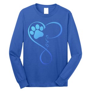 Dog Gift Fun Pawprint Design Gift Love Dogs Gift Long Sleeve Shirt