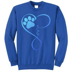 Dog Gift Fun Pawprint Design Gift Love Dogs Gift Sweatshirt