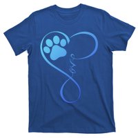 Dog Gift Fun Pawprint Design Gift Love Dogs Gift T-Shirt