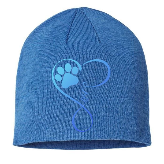 Dog Gift Fun Pawprint Design Gift Love Dogs Gift Sustainable Beanie