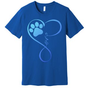 Dog Gift Fun Pawprint Design Gift Love Dogs Gift Premium T-Shirt