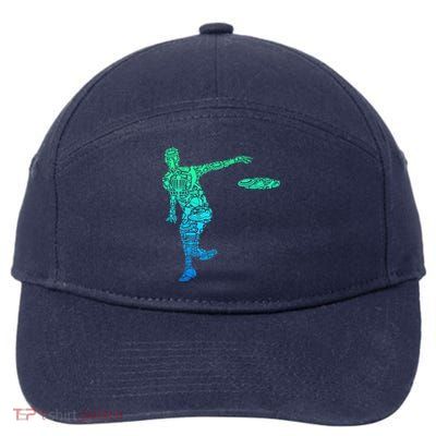 Disc Golf Frisbee Boy 7-Panel Snapback Hat