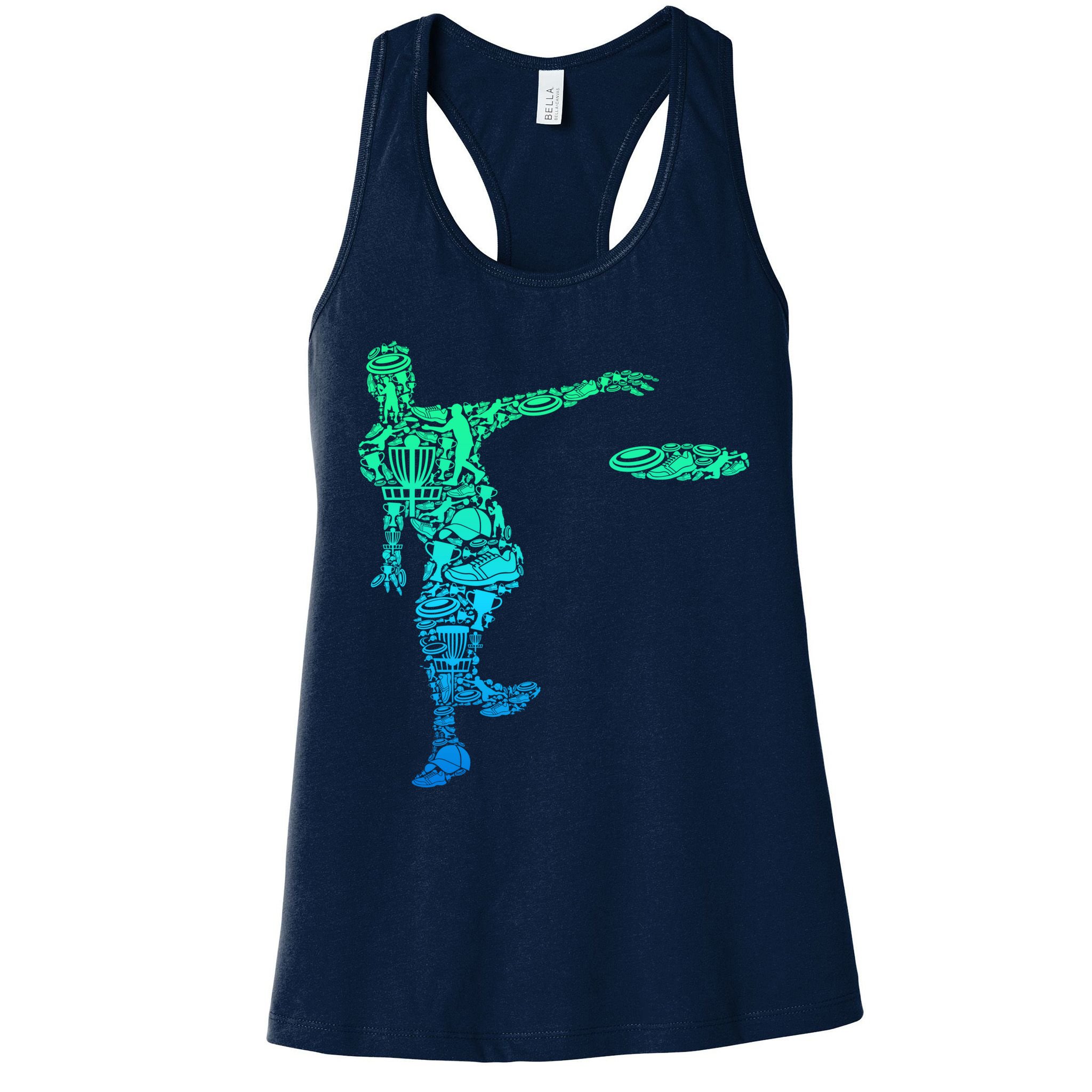 Disc Golf Frisbee Boy Womens Tank Top