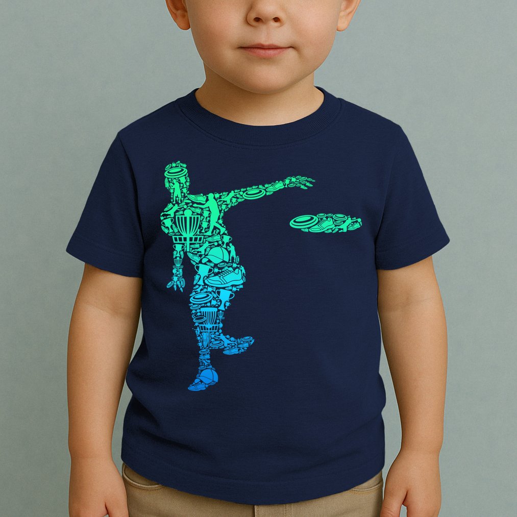 Disc Golf Frisbee Boy Toddler T-Shirt