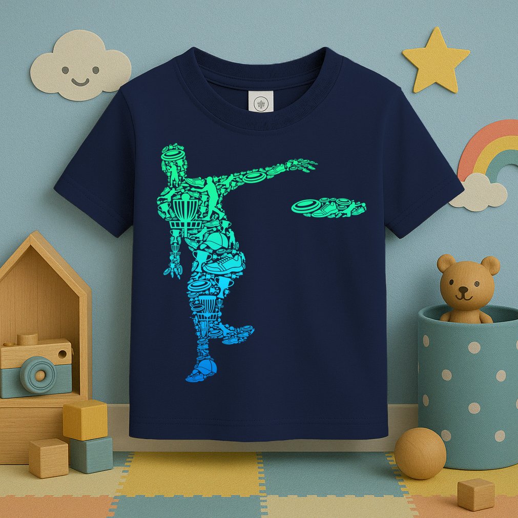 Disc Golf Frisbee Boy Toddler T-Shirt