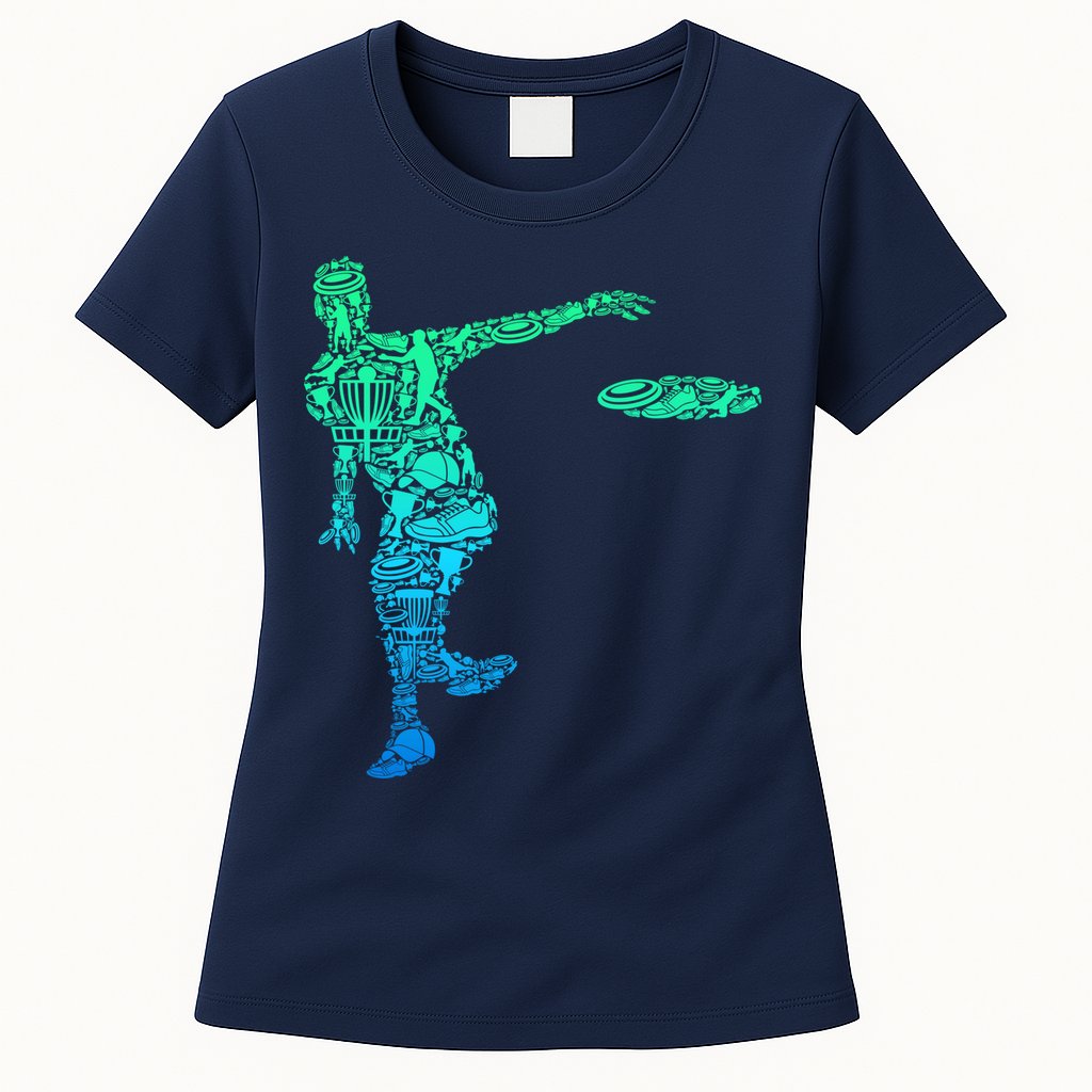 Disc Golf Frisbee Boy Womens T-Shirt