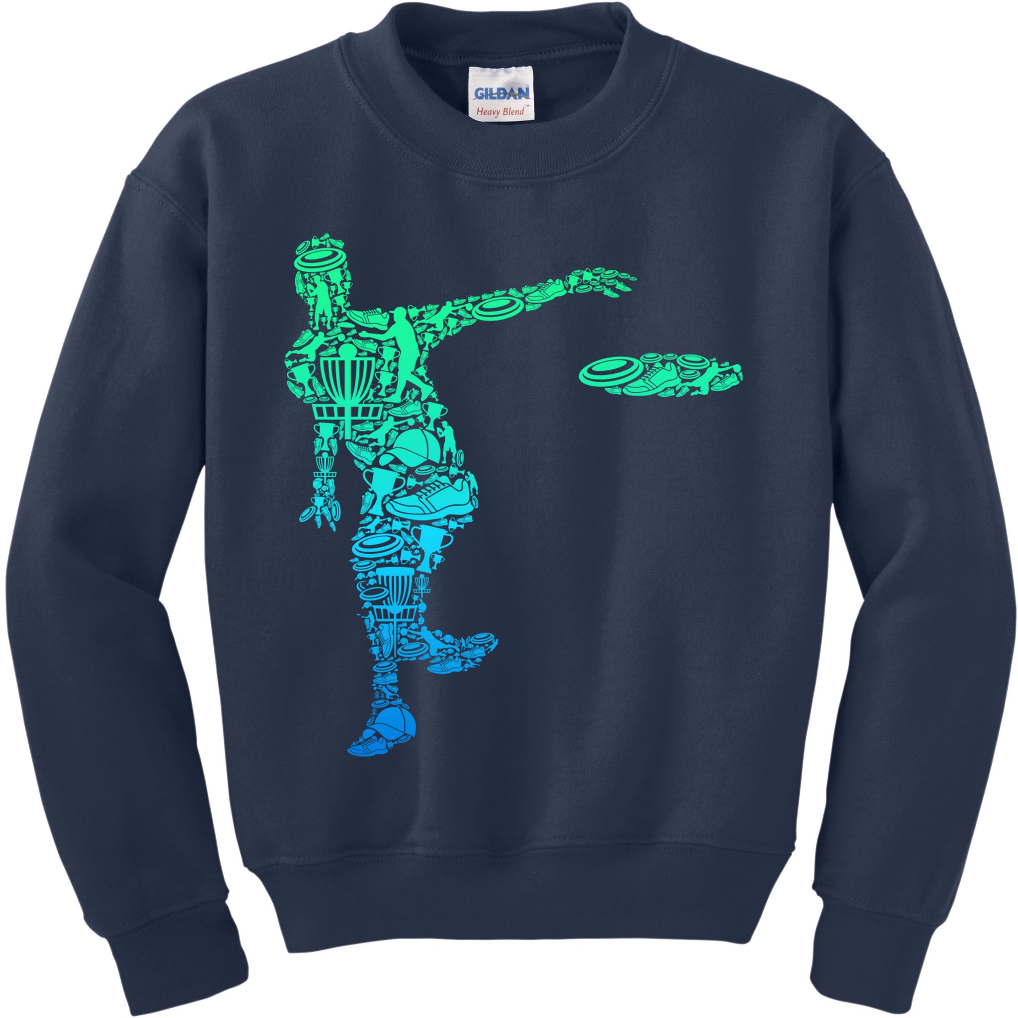 Disc Golf Frisbee Boy Kids Sweatshirt