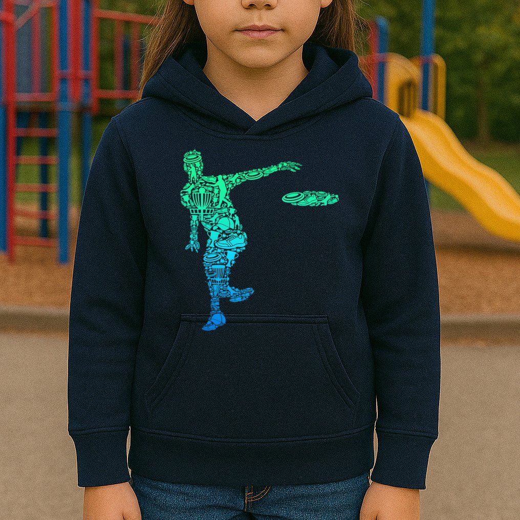 Disc Golf Frisbee Boy Kids Hoodie
