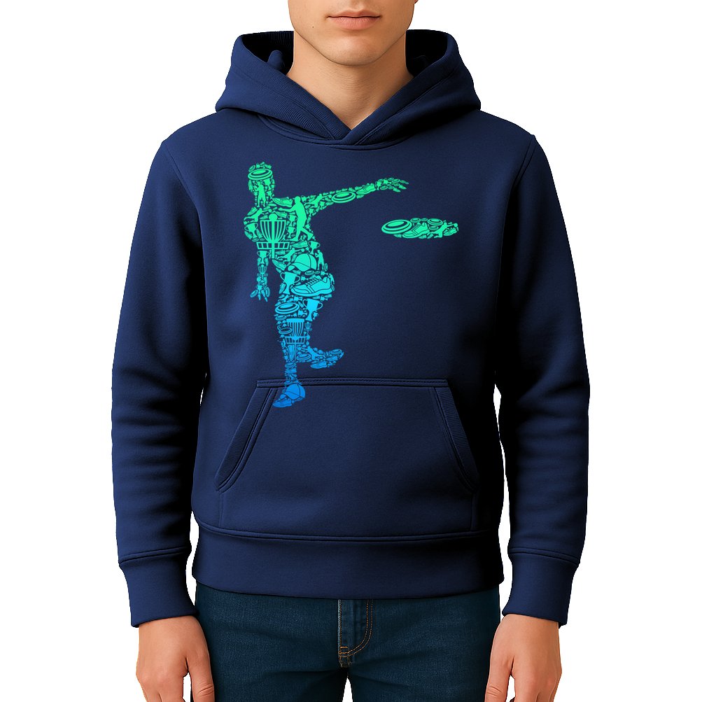 Disc Golf Frisbee Boy Kids Hoodie