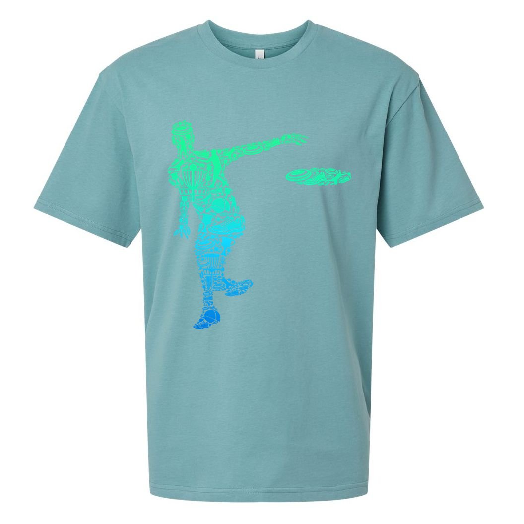 Disc Golf Frisbee Boy Sueded Cloud Jersey T-Shirt