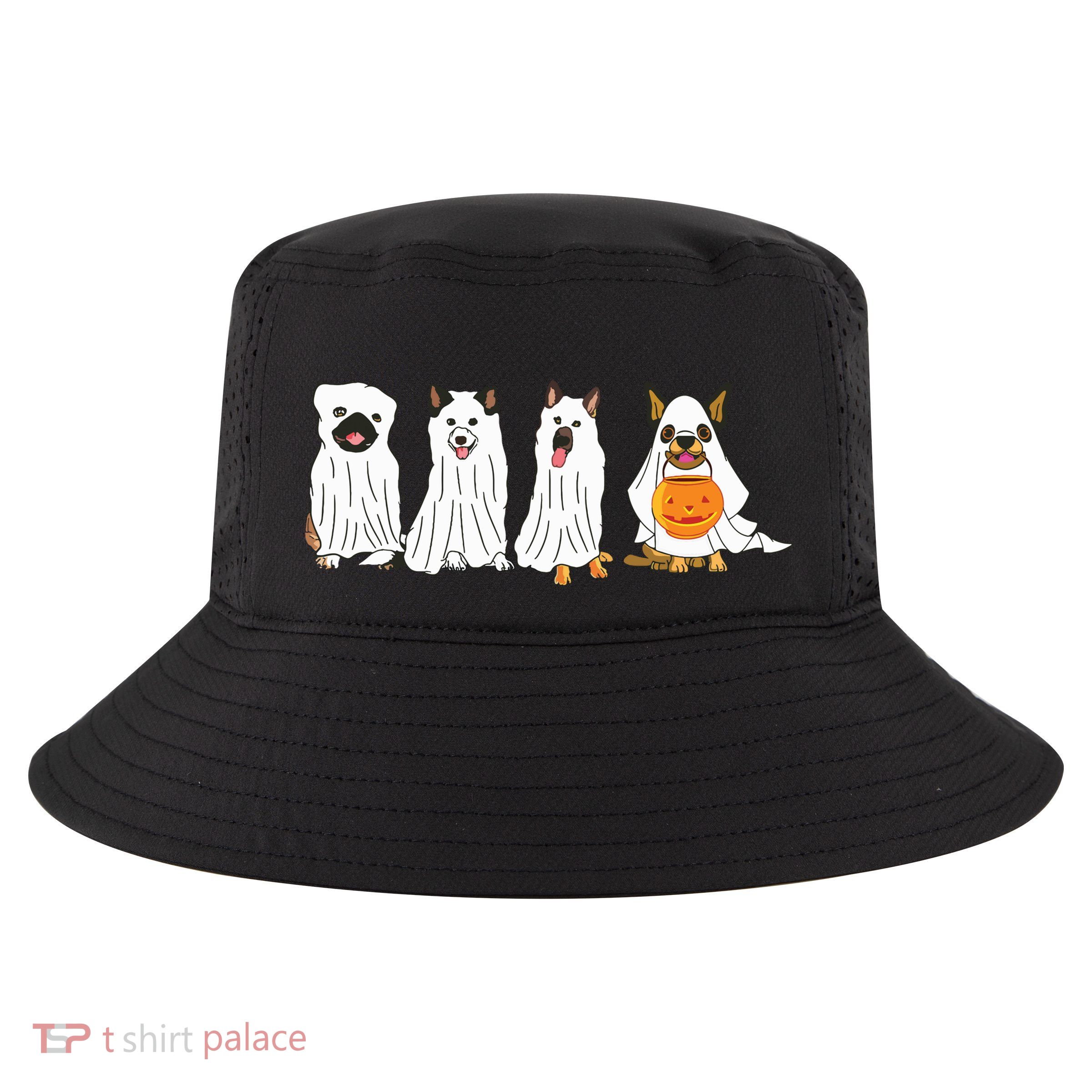 Dog Ghost Funny Halloween Mummy Dog Lover Matching Family Cool Comfort Performance Bucket Hat