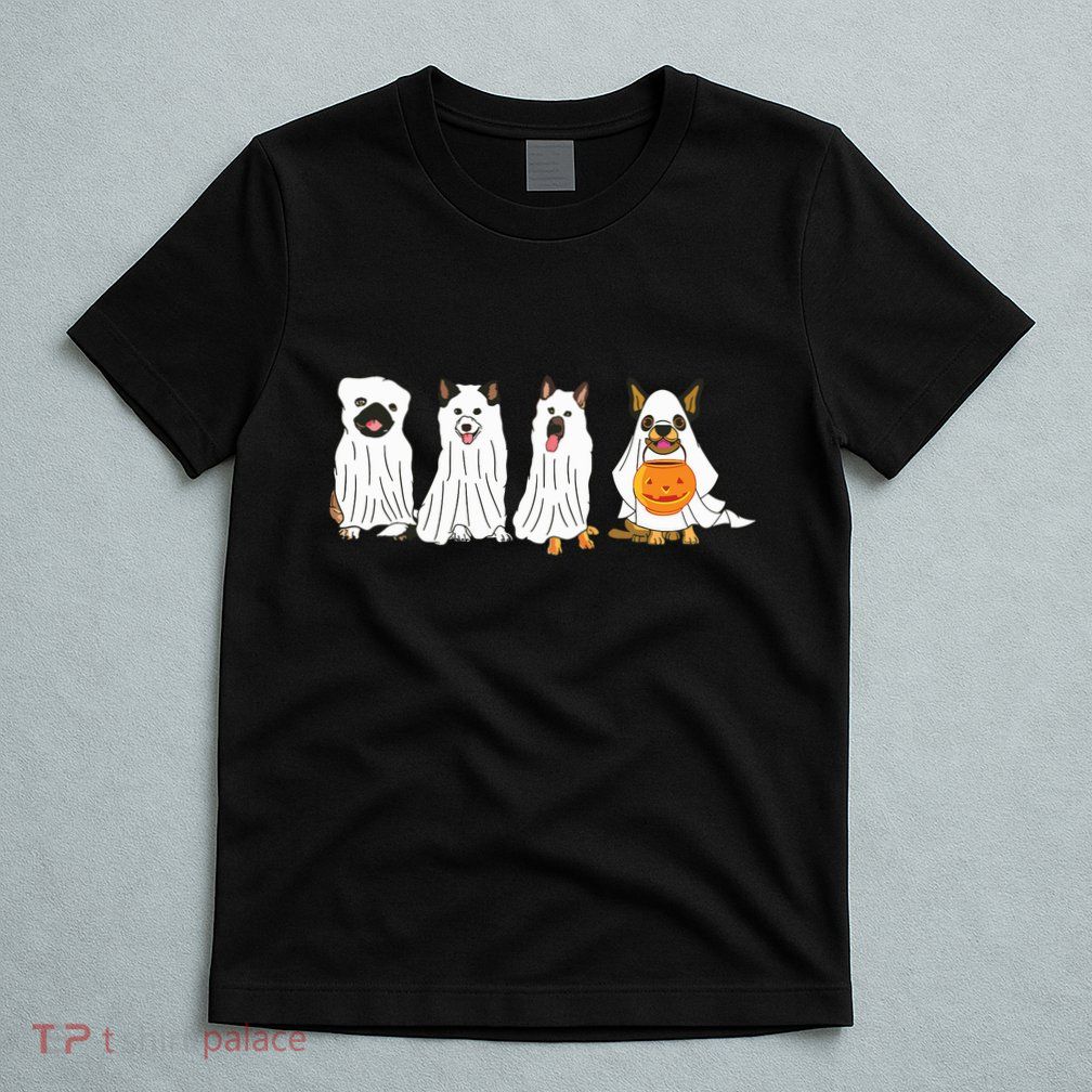 Dog Ghost Funny Halloween Mummy Dog Lover Matching Family T-Shirt