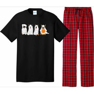 Dog Ghost Funny Halloween Mummy Dog Lover Matching Family Pajama Set