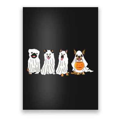 Dog Ghost Funny Halloween Mummy Dog Lover Matching Family Poster