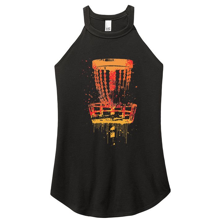 Disc Golf Frolf Vintage Frisbee Golf Women's Perfect Tri Rocker Tank