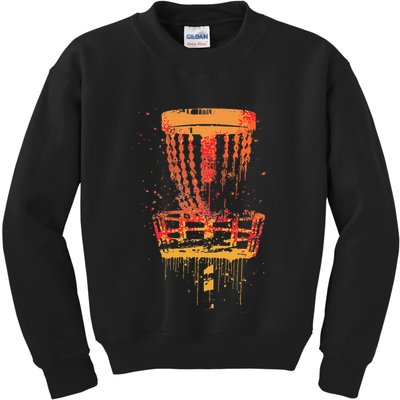 Disc Golf Frolf Vintage Frisbee Golf Kids Sweatshirt