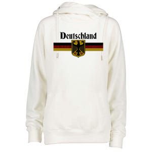 Deutschland Germany Flag Coat Of Arms Eagle Banner Womens Funnel Neck Pullover Hood